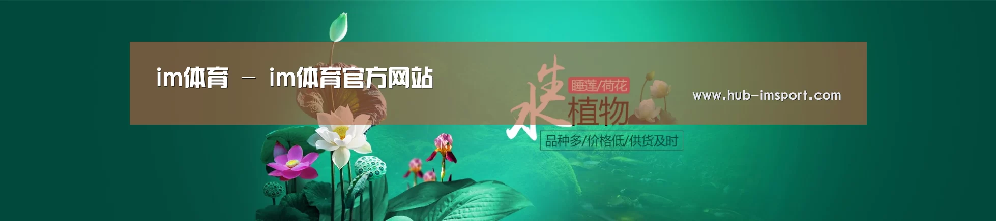鲜花水草花卉网站模板