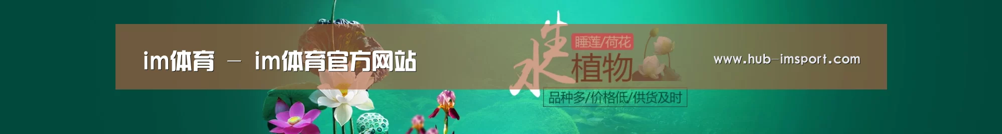 鲜花水草花卉网站模板